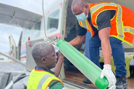  During a Medical flight 