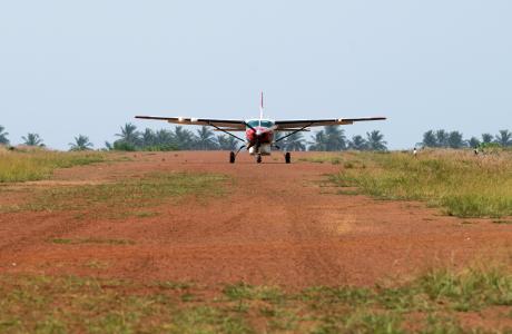 Airstrip on the Northern Shuttle, Liberia
