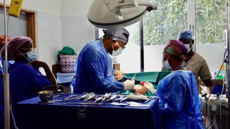 Dr. Sterman Toussaint and Team (Surgery at the J. J. Dossen Hospital)